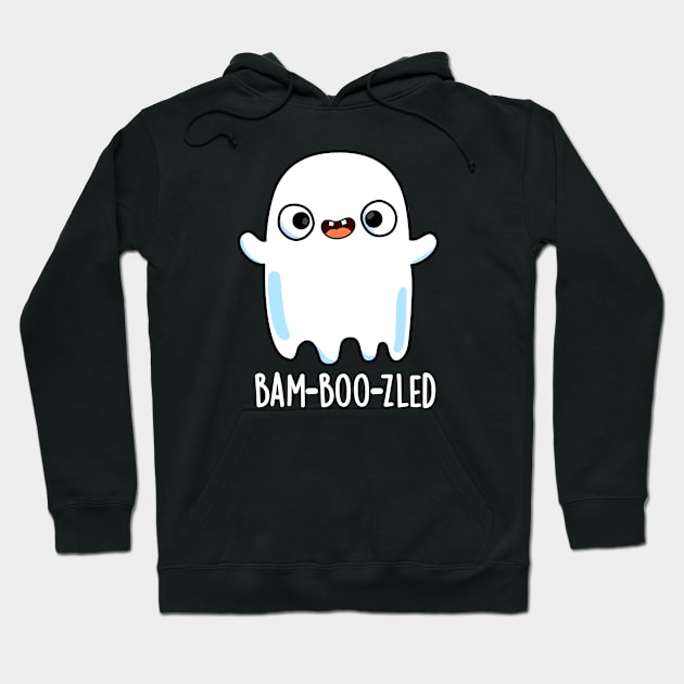 Bam-boo-zled Cute Halloween Confused Ghost Pun Hoodie by punnybone